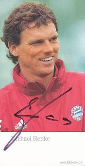 Michael Henke  FC Bayern München  Fußball  Autogrammkarte original signiert 