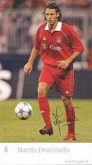 Martin Demichelis  FC Bayern München  Fußball  Autogrammkarte Druck signiert 