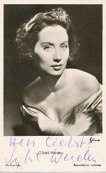 Sybil Werden † 1996  Film & TV  Autogrammkarte original signiert 
