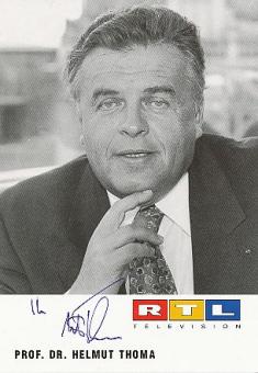 Dr. Helmut Thoma  RTL   TV  Autogrammkarte original signiert 