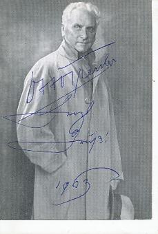 Otto Tressler † 1965  Regisseur  Film & TV  Autogrammkarte original signiert 
