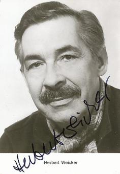 Herbert Weicker † 1997  Film & TV  Autogrammkarte original signiert 
