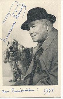 Hermann Thimig † 1982  Film  &  TV  Autogrammkarte original signiert 
