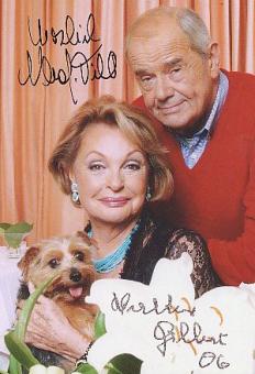 Nadja Tiller † 2023  & Walter Giller † 2011  Film  &  TV  Autogrammkarte original signiert 