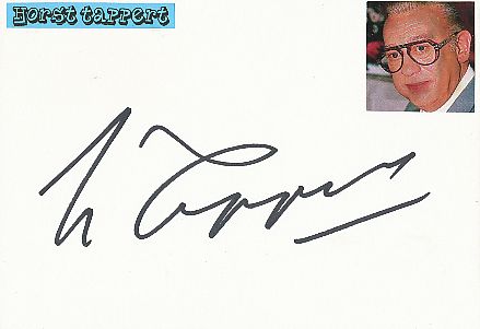 Horst Tappert † 2008 Derrick   Film &  TV Autogramm Karte original signiert 