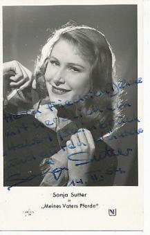 Sonja Sutter † 2017   Film  &  TV  Autogrammkarte original signiert 