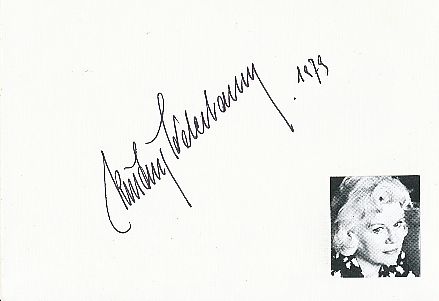 Kristina Söderbaum † 2001   Film &  TV Autogramm Karte original signiert 