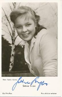 Sabine Sinjen † 1995   Film  &  TV  Autogrammkarte original signiert 