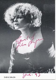 Sabine Sinjen † 1995   Film  &  TV  Autogrammkarte original signiert 