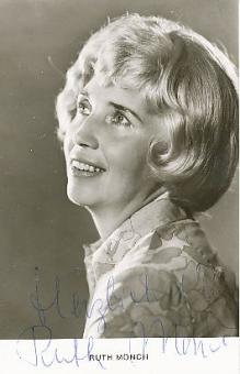 Ruth Mönch † 2000   Film  &  TV  Autogrammkarte original signiert 