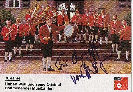 Hubert Wolf † 1981  Musik  Autogrammkarte original signiert 