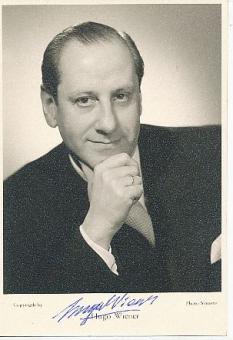 Hugo Wiener † 1993  Musik  Autogrammkarte original signiert 