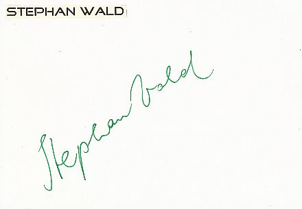 Stephan Wald  Musik  Autogramm Karte original signiert 