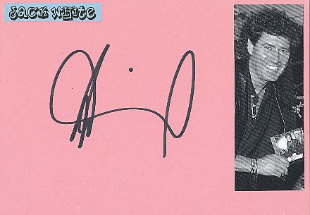Jack White  Musik  Autogramm Karte original signiert 