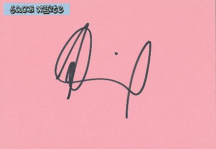 Jack White  Musik  Autogramm Karte original signiert 