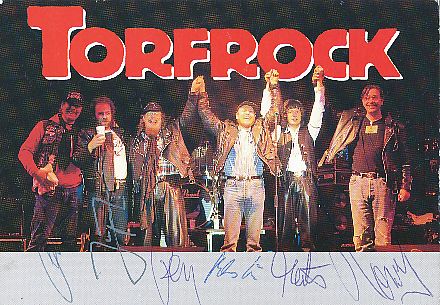 Torfrock  Musik  Autogrammkarte original signiert 