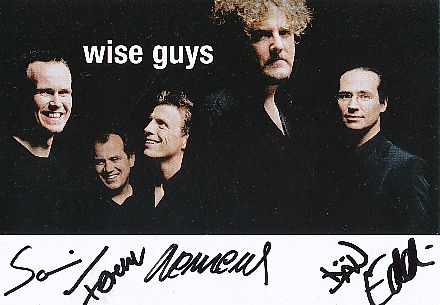 Wise Guys  Musik  Autogrammkarte original signiert 