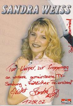 Sandra Weiss    Musik  Autogrammkarte original signiert 
