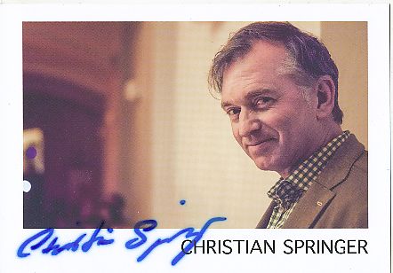 Christian Springer   Comedian TV  Autogrammkarte original signiert 