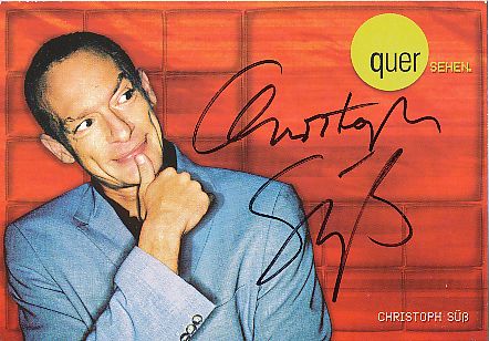 Christoph Süß   Comedian TV  Autogrammkarte original signiert 
