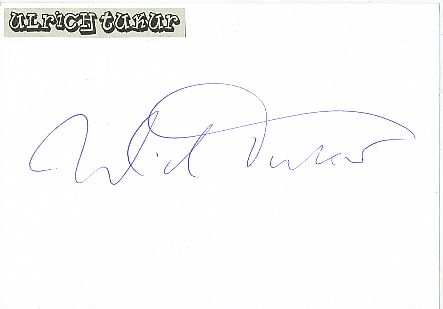 Ulrich Tukur  Film &  TV Autogramm Karte original signiert 
