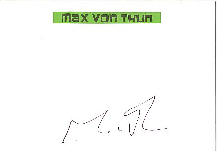 Max von Thun  Film &  TV Autogramm Karte original signiert 