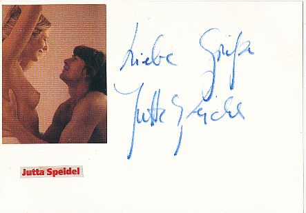 Jutta Speidel  Nackt  Film &  TV Autogramm Karte original signiert 