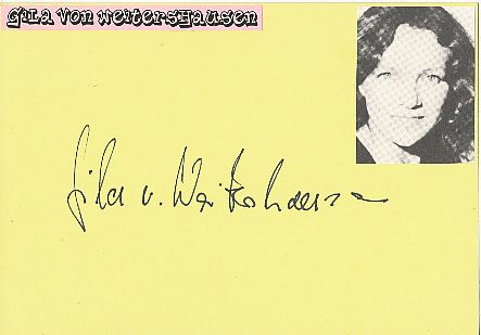 Gila von Weitershausen  Film &  TV Autogramm Karte original signiert 