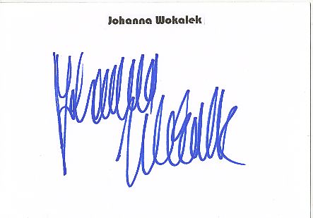 Johanna Wokalek   Film &  TV Autogramm Karte original signiert 