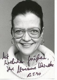 Marianne Warneke  Film &  TV Autogramm Großfoto original signiert 