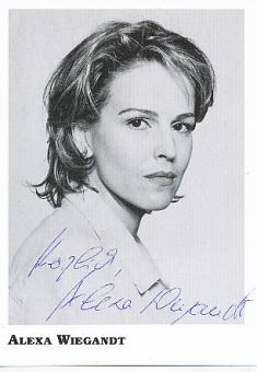 Alexa Wiegandt  Film & TV  Autogrammkarte original signiert 