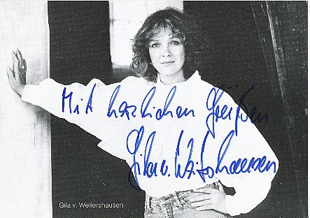 Gila von Weitershausen  Film & TV  Autogrammkarte original signiert 