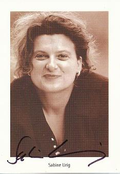 Sabine Uhrig   Film & TV  Autogrammkarte original signiert 