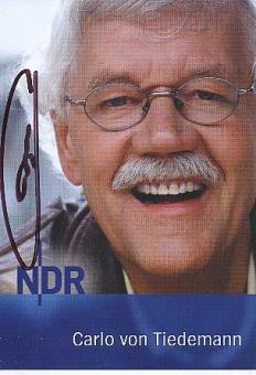 Carlo von Tiedemann  NDR  ARD  TV  Autogrammkarte original signiert 