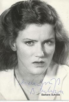 Barbara Sukowa  Film &  TV  Autogrammkarte original signiert 
