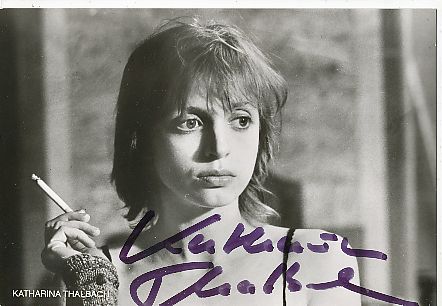 Katharina Thalbach   Film &  TV  Autogrammkarte original signiert 