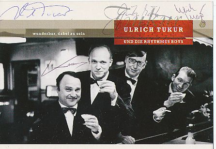 Ulrich Tukur und die Rhytmus Boys  Musik &  Film &  TV  Autogrammkarte original signiert 