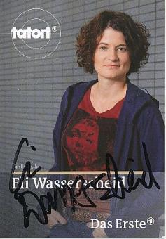 Eli Wasserscheid  Tatort   Film &  TV  Autogrammkarte original signiert 