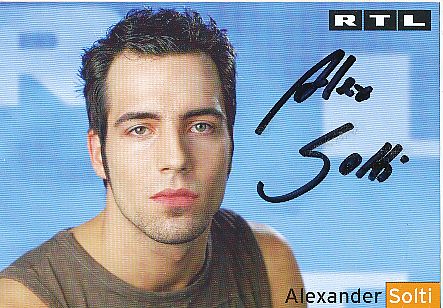 Alexander Solti  RTL  TV  Autogrammkarte original signiert 