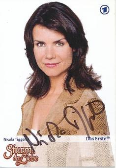 Nicola Tiggeler  Sturm der Liebe  ARD Serien   TV  Autogrammkarte original signiert 