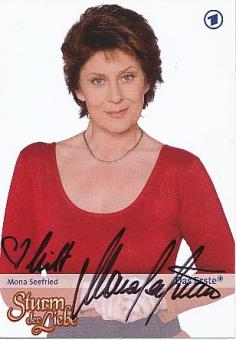 Mona Seefried  Sturm der Liebe  ARD Serien   TV  Autogrammkarte original signiert 