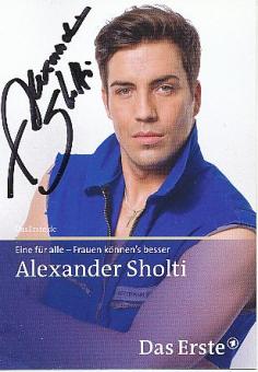 Alexander Sholti  Eine für alle  ARD Serien   TV  Autogrammkarte original signiert 