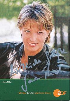 Jana Thiel   ZDF  TV  Autogrammkarte original signiert 