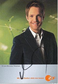 Ernst Marcus Thomas   ZDF  TV  Autogrammkarte original signiert 