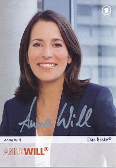 Anne Will   ARD  TV  Autogrammkarte original signiert 
