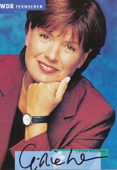 Christine Westermann  ARD  TV  Autogrammkarte original signiert 
