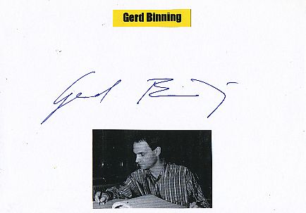 Gerd Binnig  Nobelpreis 1986  Physik  Autogramm Karte original signiert 