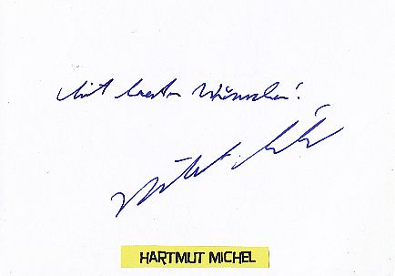 Hartmut Michel  Nobelpreis 1988  Chemie  Autogramm Karte original signiert 