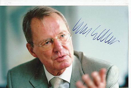 Hans Olaf Henkel  BDI Vorstandchef Wirtschaft  Autogramm Foto original signiert 