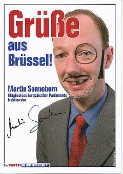 Martin Sonneborn  Die Partei  Politik  Autogrammkarte  original signiert 